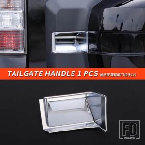 三菱 パジェロアクセサリートランクドアハンドルパジェロIOフルピニンモンテロV87V93V95V97V98装飾 - Tailgate handle