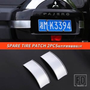 三菱 パジェロアクセサリートランクドアハンドルパジェロIOフルピニンモンテロV87V93V95V97V98装飾 - Spare Tire Patch