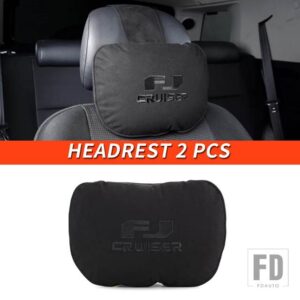 トヨタ 06-21 年 FJ クルーザーアクセサリーインテリアシートネックヘッドレストバッククッション装飾 - Headrest 2 pcs