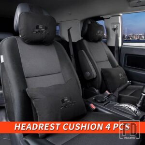 トヨタ 06-21 年 FJ クルーザーアクセサリーインテリアシートネックヘッドレストバッククッション装飾 - HeadrestCushion 4pcs
