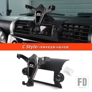 トヨタ 06-21 年 FJ クルーザーアクセサリー携帯電話スタンドラジオブラケット GOPRO スタンド電話固定ブラケット内装 - C Style