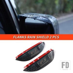 トヨタ 06-21 年 FJ クルーザーアクセサリー外装ウィンドウバックミラーレインシールドサンシェード - Flanks rain shield