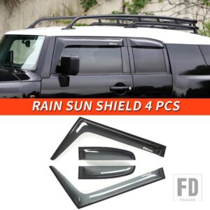 トヨタ 06-21 年 FJ クルーザーアクセサリー外装ウィンドウバックミラーレインシールドサンシェード - Window rain shield