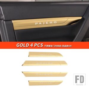 三菱 パジェロアクセサリー V93V97V98 ドアトリムカバーパジェロ IO フルピニンモンテロ装飾 - Gold