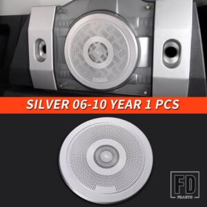 トヨタ 06-21 年 FJ クルーザーアクセサリー内装トランクスピーカーの側ステンレス装飾カバー - Silver 06-10 Year