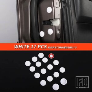 三菱 パジェロアクセサリー V73V75V77V87V93V97 ドアネジカバーパジェロ IO フルピニンモンテロ装飾 - White