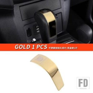 三菱 パジェロアクセサリーギアカバーシフトハンドボールパジェロIOフルV87V93V95V97V98装飾 - Gold 1 PCS