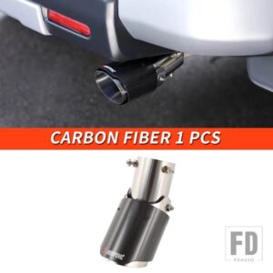 トヨタ 06-21 年 FJ クルーザーアクセサリー外装テール喉マフラーテールセクションノイズ低減装飾 - Carbon Fiber