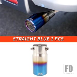 トヨタ 06-21 年 FJ クルーザーアクセサリー外装テール喉マフラーテールセクションノイズ低減装飾 - straight blue