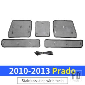 トヨタ 2003-2022 ランドクルーザープラド 150 120 LC150 LC120 チューニングアクセサリーグリルダスト防止モールドスタイリング - B 2010-2013