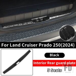 トヨタ 2024 ランドクルーザー 250 1958 プラド LC250 テールゲートしきい値ペダルリアドア装飾外装部品アクセサリー - Black 5 6 Seat