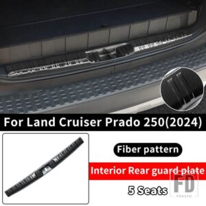 トヨタ 2024 ランドクルーザー 250 1958 プラド LC250 テールゲートしきい値ペダルリアドア装飾外装部品アクセサリー - Fiber 5 6 Seat