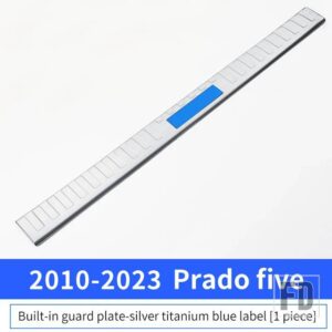 トヨタ 2010-2023 ランドクルーザープラド 150 しきい値アクセサリーキャリアテールドアガードボードドアプロテクター J15 - Inner Silver 5 seats