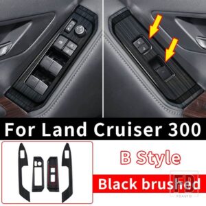 トヨタ ランドクルーザー 300 2021-23 WINDOWS コントロールパネル装飾ステッカー LC300 インテリアアクセサリーチューニング