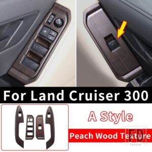 トヨタ ランドクルーザー 300 2021-23 WINDOWS コントロールパネル装飾ステッカー LC300 インテリアアクセサリーチューニング