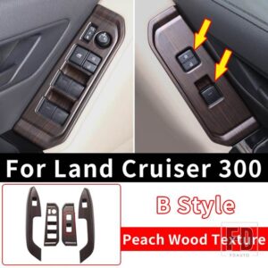 トヨタ ランドクルーザー 300 2021-23 WINDOWS コントロールパネル装飾ステッカー LC300 インテリアアクセサリーチューニング