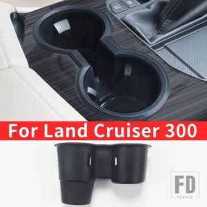 トヨタ ランドクルーザー 300 LC300 2022 2023 2024 アクセサリードア収納ボックスソフトコンパートメントレザーケース - Water cup mat