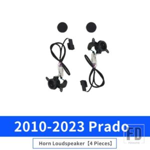 高構成ピーチウッドインテリアハンドルセンターコンソールランドクルーザープラド 150 2010-2023LC150 アクセサリー - Horn 4 PCS