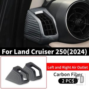 トヨタ 2025 2024 ランドクルーザー 250 1958 プラド LC250 空調ベント装飾カバーインテリアアクセサリー - Carbon Fiber C