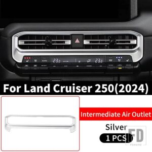 トヨタ 2025 2024 ランドクルーザー 250 1958 プラド LC250 空調ベント装飾カバーインテリアアクセサリー - Silver A