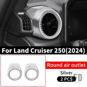 トヨタ 2025 2024 ランドクルーザー 250 1958 プラド LC250 空調ベント装飾カバーインテリアアクセサリー - Silver B
