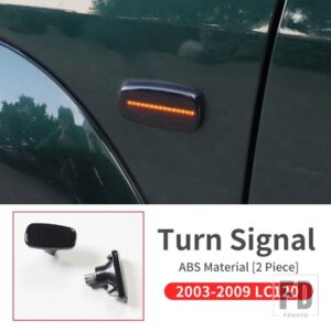 トヨタ 2003-2009 ランドクルーザープラド 120 フェンダーサイドライト装飾フレーム LC120 ボディウィンカー - 2003-2009 LC120