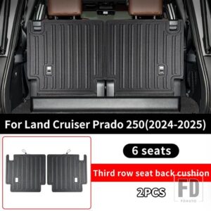 トヨタ ランドクルーザー 250 2024 1958 3 列目シートバッククッション LC250 FJ250 シリーズインテリアアップグレードアクセサリー - Third Row 6 Seats