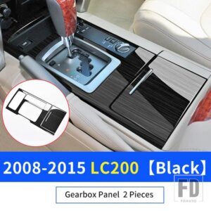 トヨタ 2008-2015 ランドクルーザー 200 伝送パネルアクセサリー LC200 中央制御装飾 - 08-15 LC200 Black A