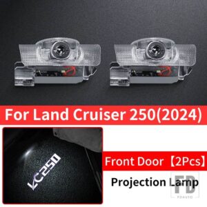 2024 アクセサリー LC250 1958 LED HD 環境ペダルライトドアウェルカムライト - Front Door