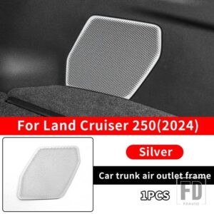 トヨタ ランドクルーザー 250 2024 1958 トランク空調ベント装飾カバー LC250 インテリアアップグレードアクセサリーチューニング - silvery