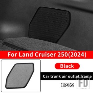 トヨタ ランドクルーザー 250 2024 1958 トランク空調ベント装飾カバー LC250 インテリアアップグレードアクセサリーチューニング - Black