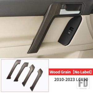 トヨタ 2010-2022 ランドクルーザープラド 150 LC150 FJ150 内装アクセサリーハンドルアームレスト木目カバー - Wood Grain