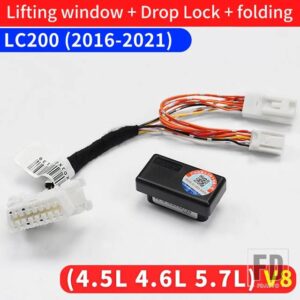 トヨタ ランドクルーザー 200 自動窓閉じるバックミラー折りたたみロックドア OBD データモジュールアクセサリー - 2016-2021 V8