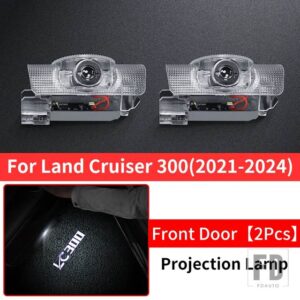 2022 2023 2024 300 アクセサリー LC300 LED HD 環境ペダルライトドアウェルカムライト - Back Door