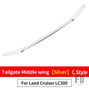 2021-2024 ランドクルーザー 300 スポーツミドルウィング LC300 固定風テール装飾アクセサリーに適用 - C style Silver
