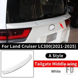 2021-2024 ランドクルーザー 300 スポーツミドルウィング LC300 固定風テール装飾アクセサリーに適用 - A style white