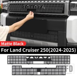トヨタ ランドクルーザー 250 2024 2025 1958 プラド LC250 FJ250 フロントグリル抗ダスト防石ネット外装アクセサリー - Matte Black