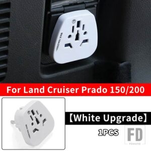 トヨタ ランドクルーザープラド 200 150 2008-2023 2018-20 トランク 12V 220V 電源プラグコンバータ専用 - White Upgrade