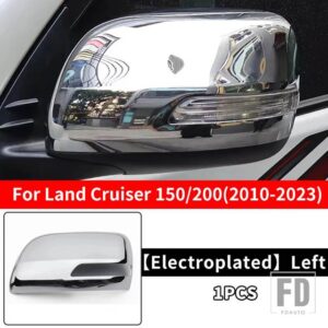 トヨタ 2008-2023 ランドクルーザー 200 プラド 150 バックミラーカバー LC150 LC200 アウターアクセサリー交換 - Electroplated-Left