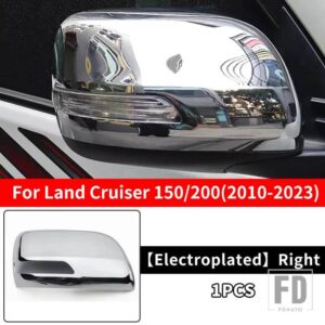 トヨタ 2008-2023 ランドクルーザー 200 プラド 150 バックミラーカバー LC150 LC200 アウターアクセサリー交換 - Electroplated-Right