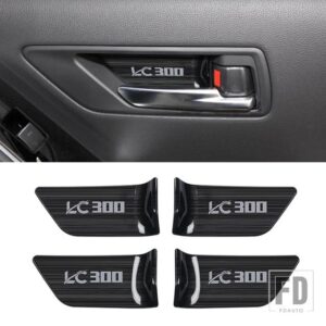 トヨタ ランドクルーザー 300 2022 2024 LC300 チューニング室内装飾アクセサリーアップグレードステンレスドアハンドル - Black
