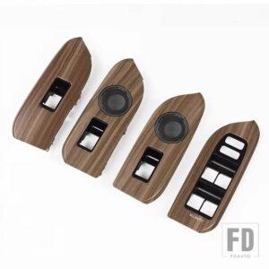 トヨタ 木目交換用アームレストカバー ランドクルーザープラド 150 LC150 FJ150 2022-2023 インテリアアクセサリーアップグレードハンドル - B Style Light Color