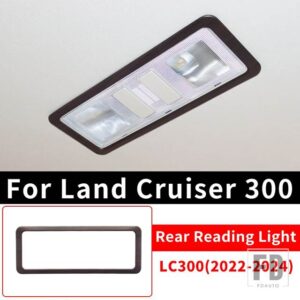トヨタ 2021-2024 ランドクルーザー 300 高構成ピーチウッドテクスチャインテリアアクセサリー LC300 アップグレード - rear reading light