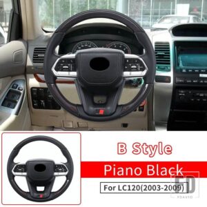 トヨタ 2003-2009 ランドクルーザープラド 120 アップグレードステアリングホイールアセンブリ LC120 インテリアアクセサリー交換 - B style