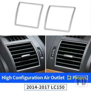 トヨタ ランドクルーザープラド 150 2014-2023 2022 空調ベントクローム装飾ストリップ LC150 FJ150 インテリアアクセサリー - 14-17 Left And Right