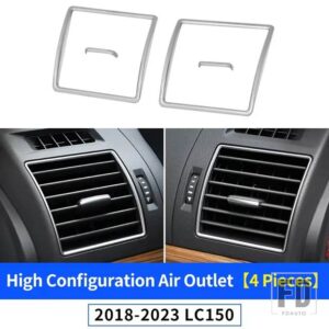 トヨタ ランドクルーザープラド 150 2014-2023 2022 空調ベントクローム装飾ストリップ LC150 FJ150 インテリアアクセサリー - 18-23 Left And Right