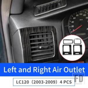 トヨタ 2003-2009 ランドクルーザープラド 120 LC120 FJ120 インテリアアップグレードハンドルギアボックスエアコンアウトレット 2008 - Air outlet