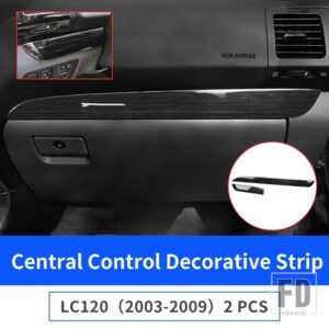 トヨタ 2003-2009 ランドクルーザープラド 120 LC120 FJ120 インテリアアップグレードハンドルギアボックスエアコンアウトレット 2008 - Decorative Strip