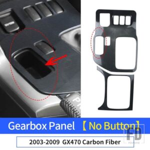 レクサス ステンレスギアボックスカバー GX 470 GX470 2003-38231 アップグレード室内装飾アクセサリー - Carbon Fiber A