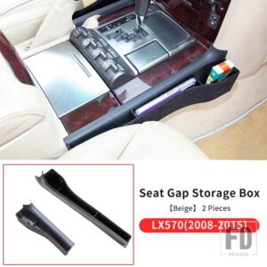 レクサス シートギャップ多機能トレイ LX 570 LX570 2021-2008 インテリアアクセサリー中央制御収納ボックス - Or so black 08-15